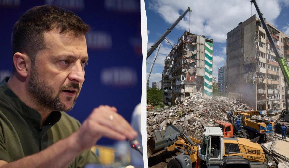 Стало відомо, чим РФ знищила багатоповерхівку в Києві, - Зеленський